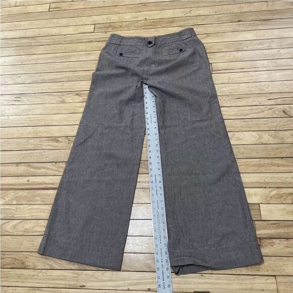 BANANA REPUBLIC Wool Dress Pants Women 10 Martin Brown Preppy Academia Office 10 - Picture 11 of 16